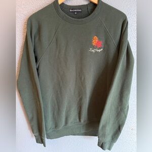 Kiel James Patrick Green Leaf Peeper Crewneck Sweater